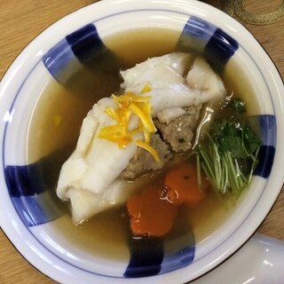 白身魚の蒸しあんかけ ゆず風味